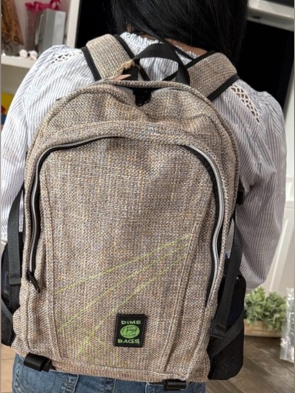 NWT Dime Bags Classic Hempster Backpack - Durable - Color: Sand